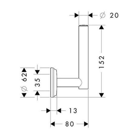 Держатель для запасного рулона Hansgrohe Logis Classic 41617000